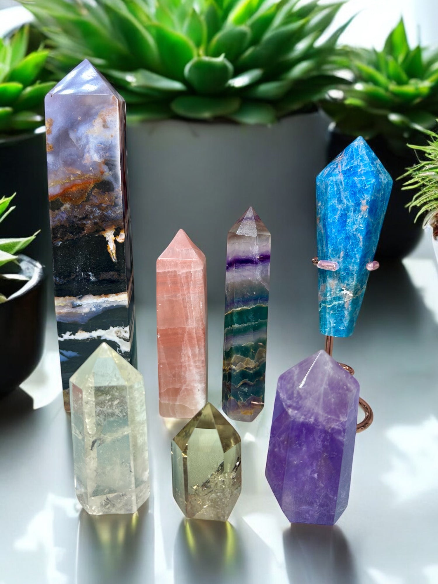 Crystal Points & Towers