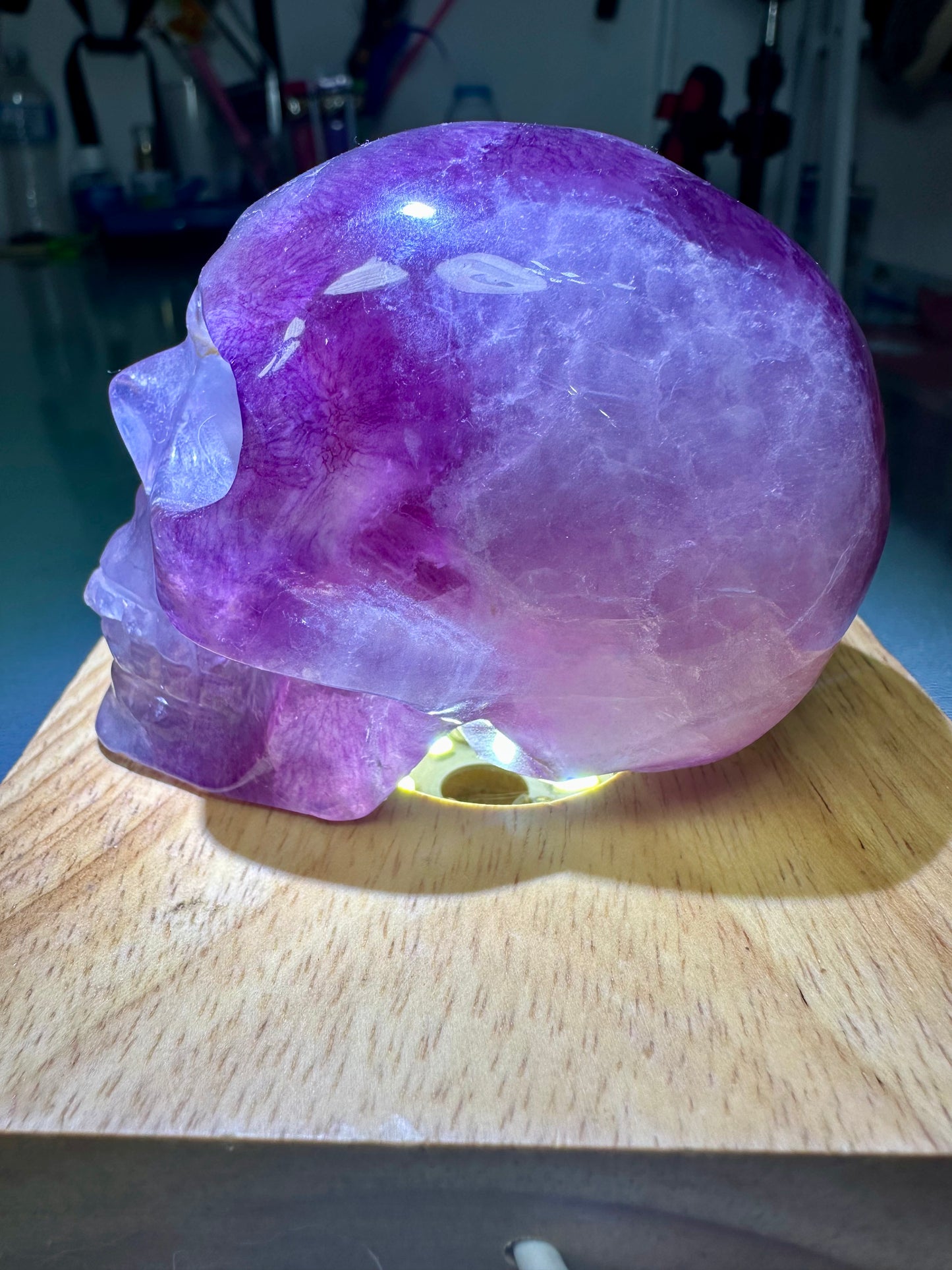 Fluorite Skull