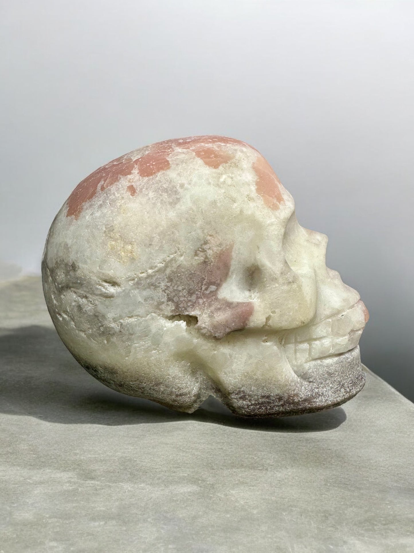 Pink Opal Skull