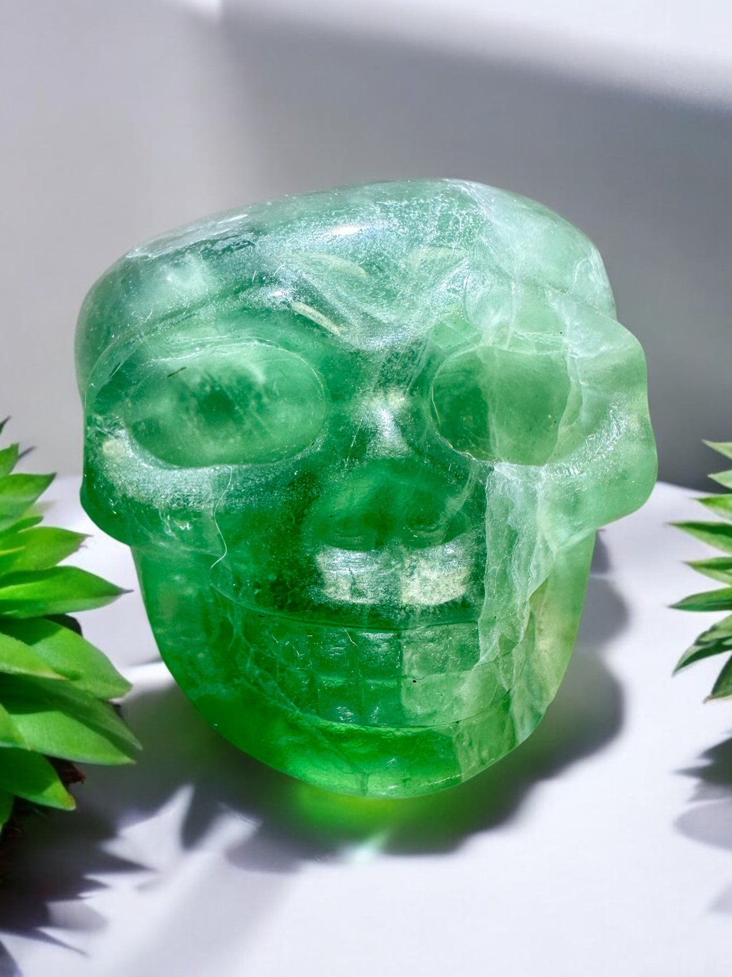 Fluorite Skull