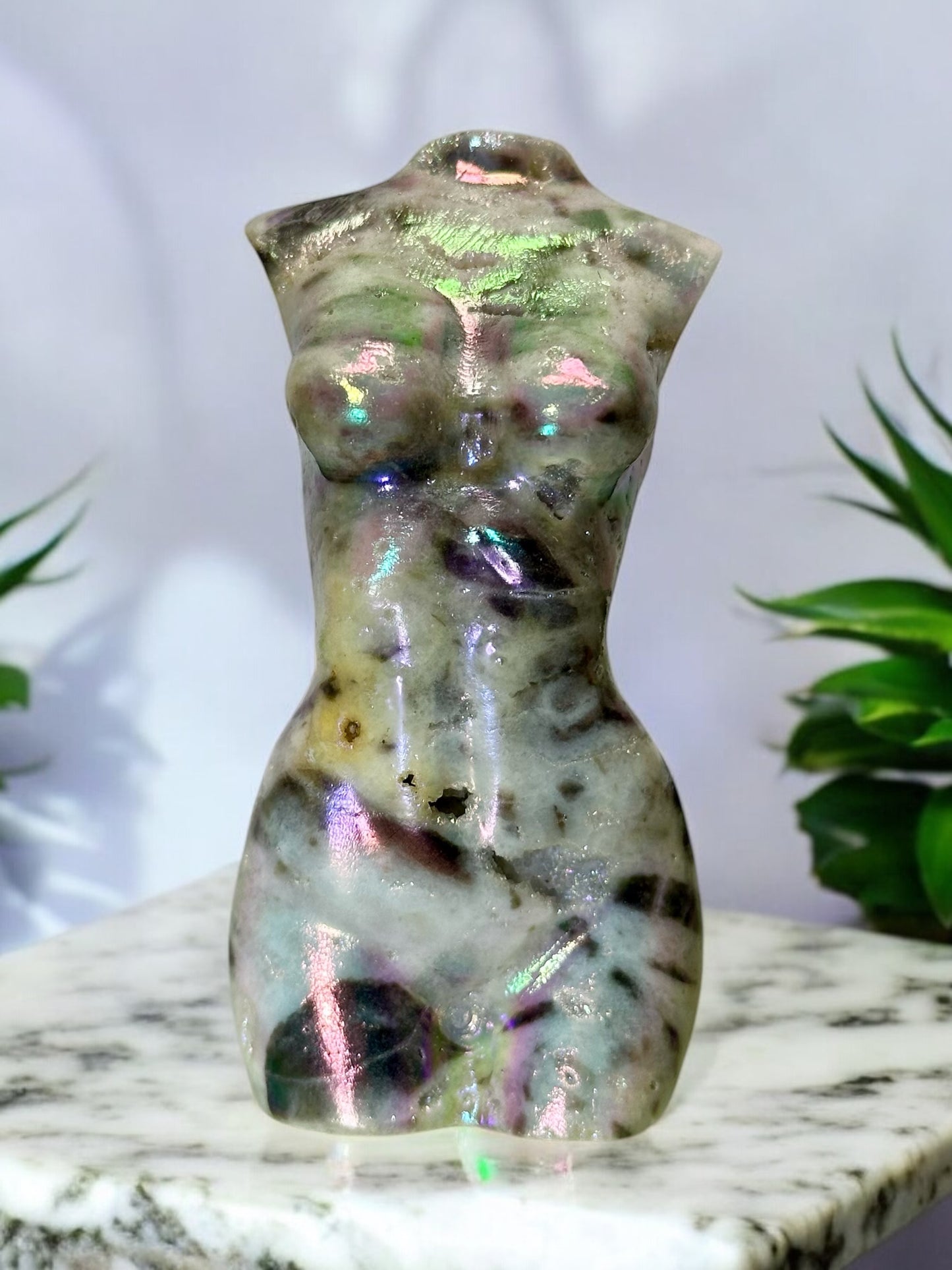 Druzy Aura Sphalerite Woman’s Body