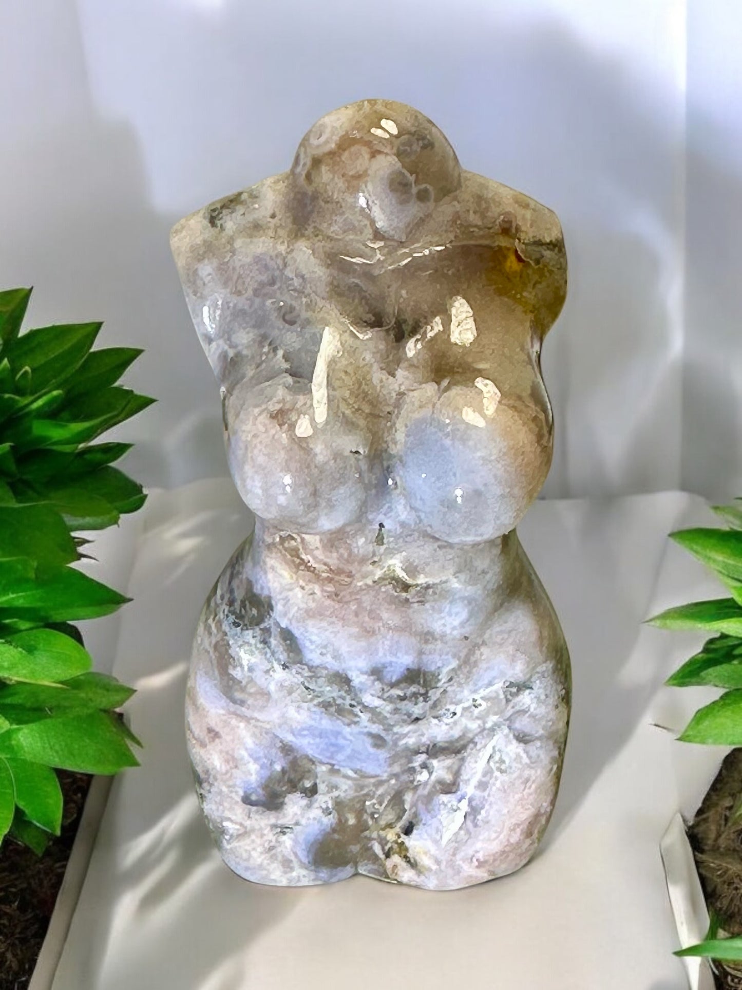 Blue Flower Agate Woman’s Body