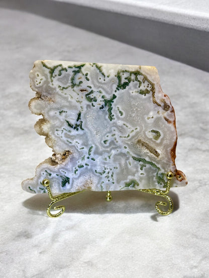 Druzy Moss Agate Slab