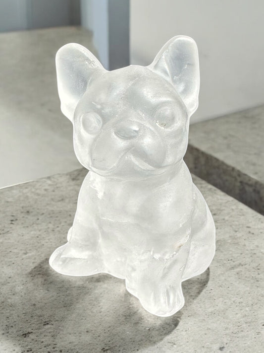 Clear Quartz French Bulldog