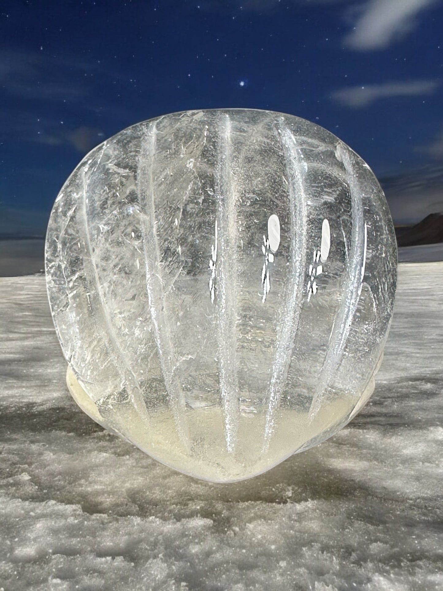 Clear Quartz Clam Shell