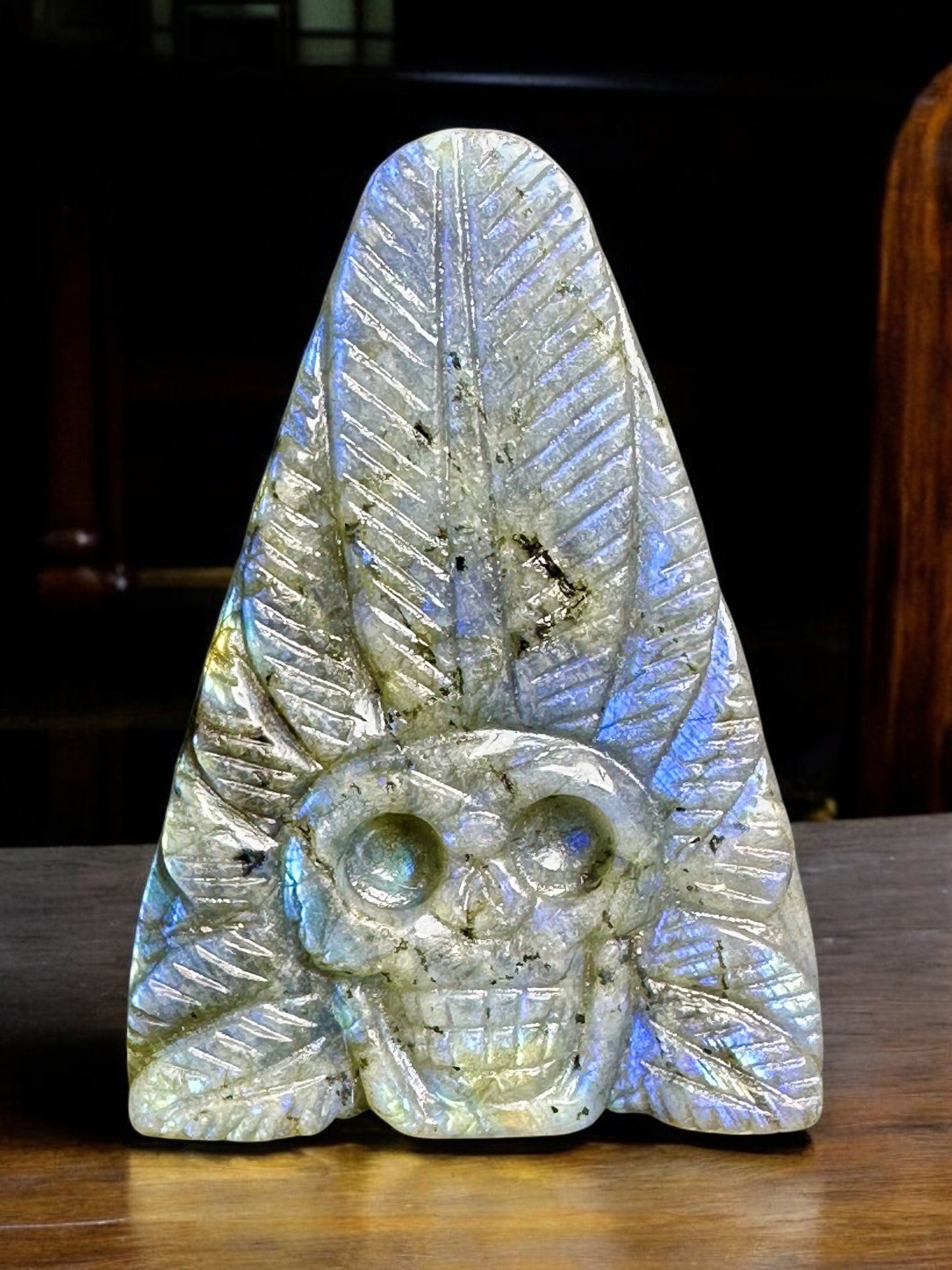 Labradorite Indian Skull