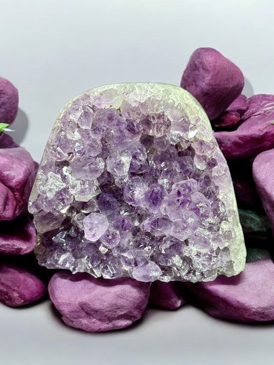Amethyst Cut Base Geode Cluster