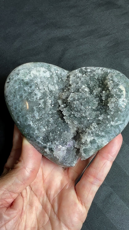 Rainbow Amethyst Heart from Brazil