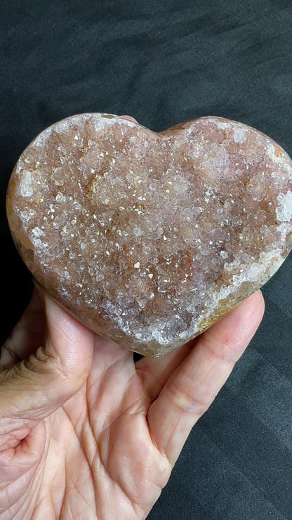 Rainbow Amethyst Heart from Brazil