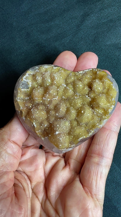 Rainbow Amethyst Heart from Brazil