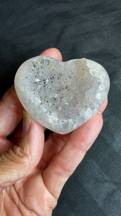 Rainbow Amethyst Heart from Brazil