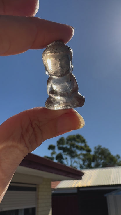 Smokey Quartz Buddah