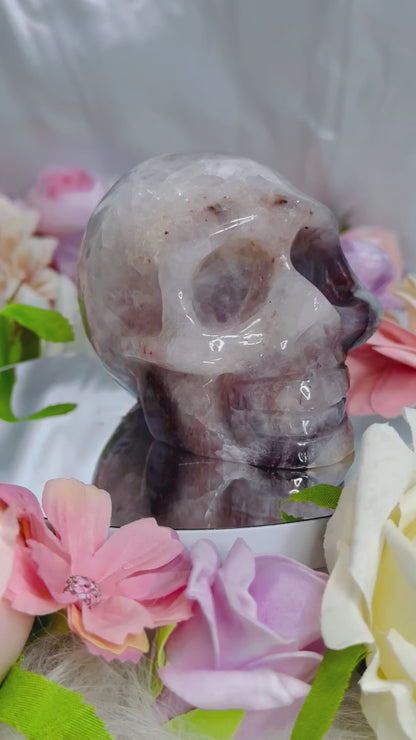 Amethyst Quartz Skull