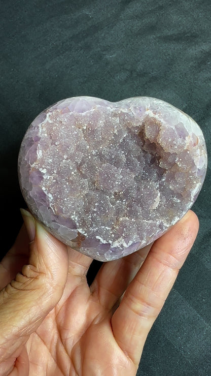 Rainbow Amethyst Heart