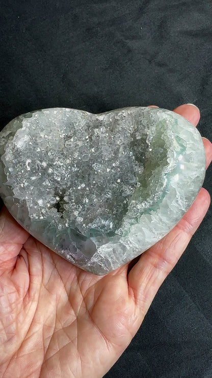 Rainbow Amethyst Heart from Brazil