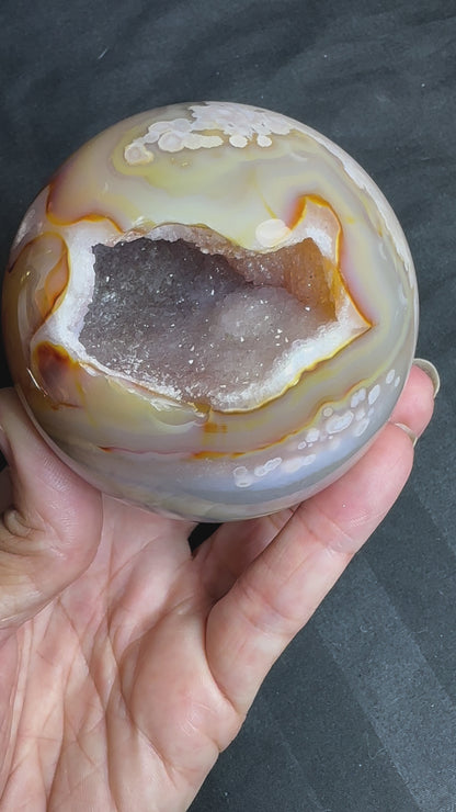 Flower Agate Spere