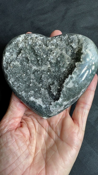 Rainbow Amethyst Heart from Brazil