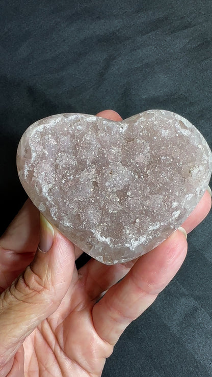 Rainbow Amethyst Heart from Brazil