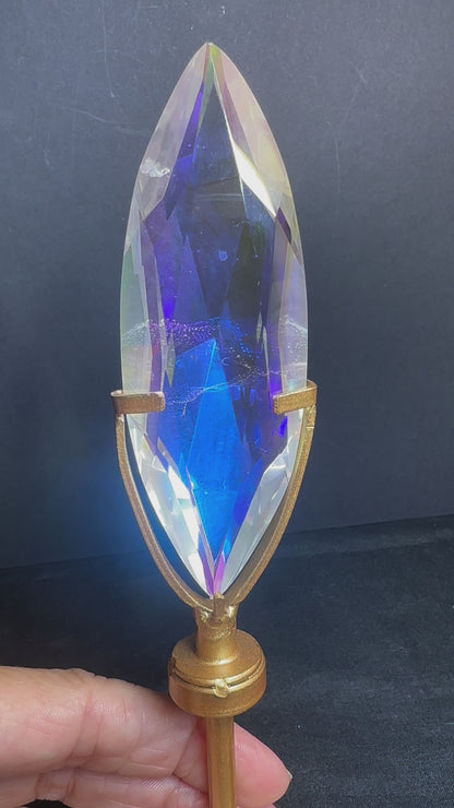 Aura Clear Quartz Faceted Marquise Diamond