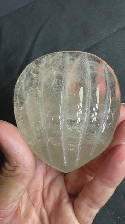 Clear Quartz Clam Shell