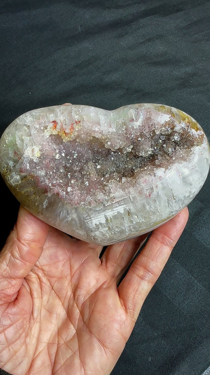 Rainbow Amethyst Heart from Brazil